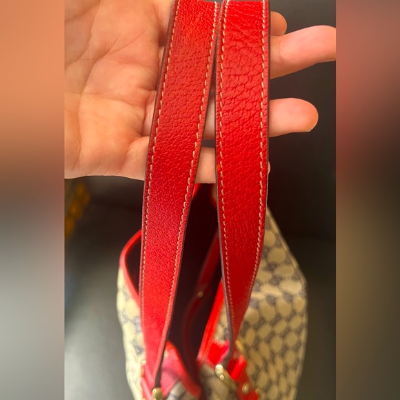 Gucci GG Canvas Pelham Shoulder Bag with Red leather trim - Picture 8 of 12